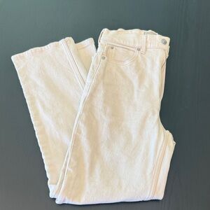 Everlane The Way High Jean 23 Light Beige High-Rise Straight Jeans